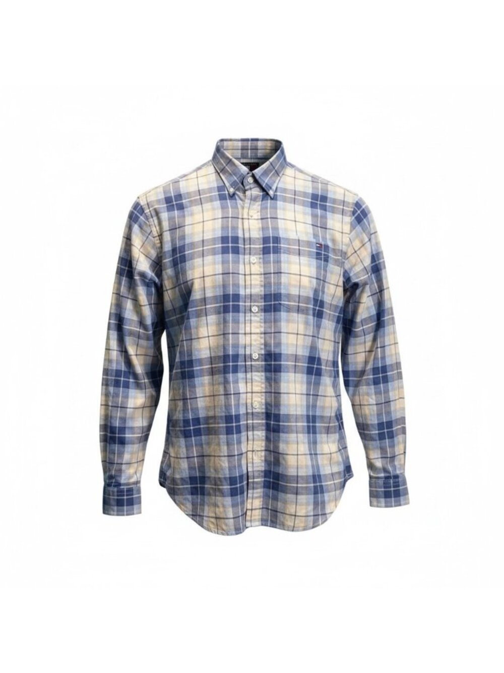 Tommy Hilfiger Boys’ Plaid Button-Down Shirt – L/G